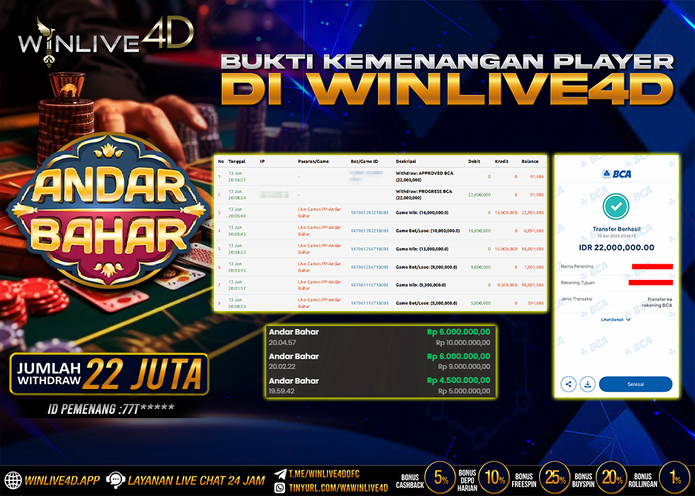 WINLIVE4D JACKPOT LIVE CASINO ANDAR BAHAR