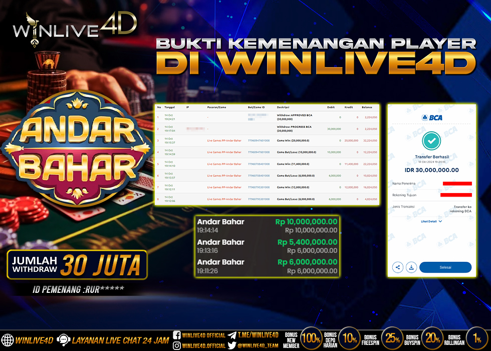 WINLIVE4D JACKPOT LIVE CASINO ANDAR BAHAR