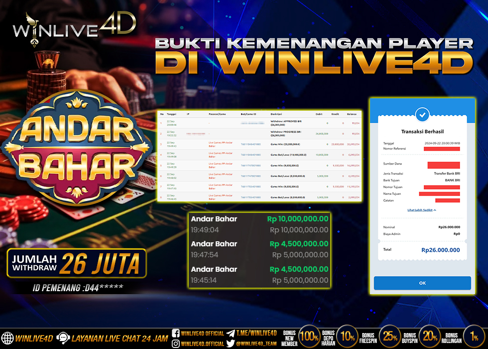 WINLIVE4D JACKPOT LIVE CASINO ANDAR BAHAR