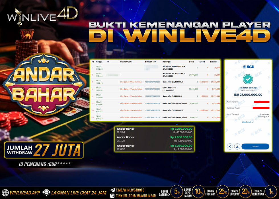 WINLIVE4D JACKPOT LIVE CASINO ANDAR BAHAR