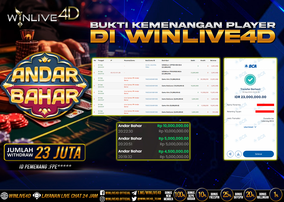 WINLIVE4D JACKPOT LIVE CASINO ANDAR BAHAR