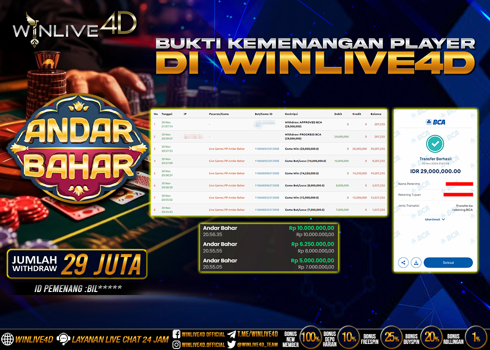 WINLIVE4D JACKPOT LIVE CASINO ANDAR BAHAR