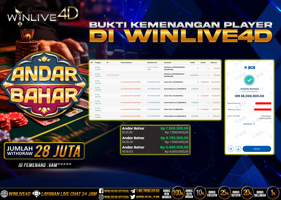 WINLIVE4D JACKPOT LIVE CASINO ANDAR BAHAR