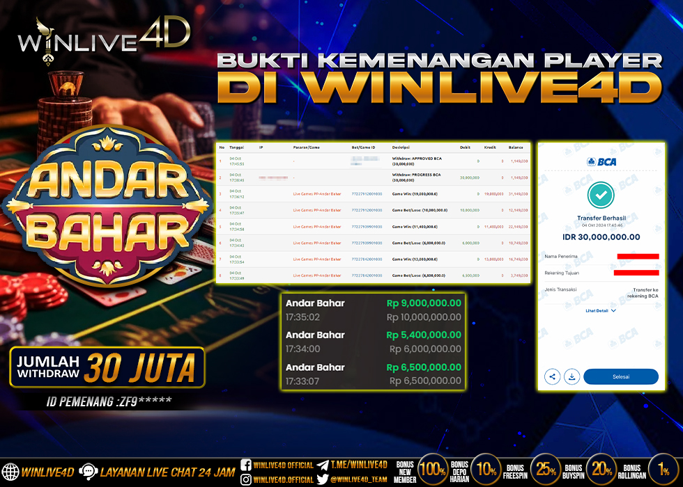 WINLIVE4D JACKPOT LIVE CASINO ANDAR BAHAR