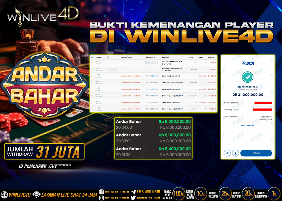 WINLIVE4D JACKPOT LIVE CASINO ANDAR BAHAR