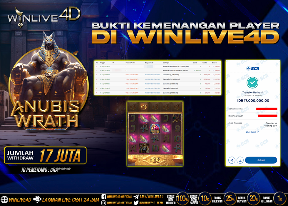 WINLIVE4D JACKPOT SLOT ANUBIS WRATH