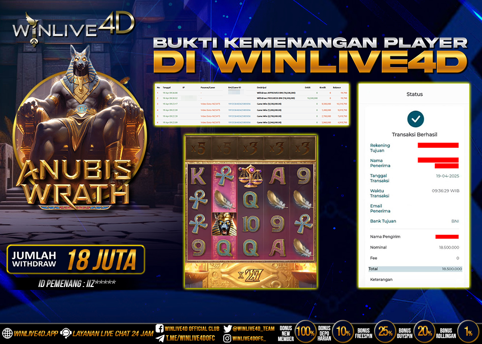 WINLIVE4D JACKPOT SLOT ANUBIS WRATH