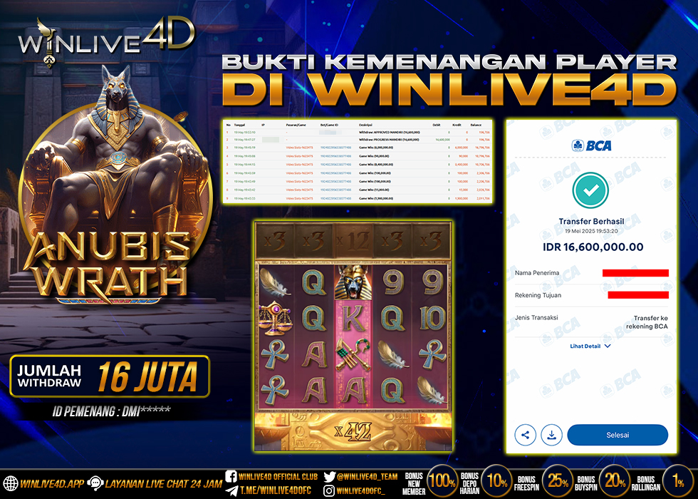 WINLIVE4D JACKPOT SLOT ANUBIS WRATH