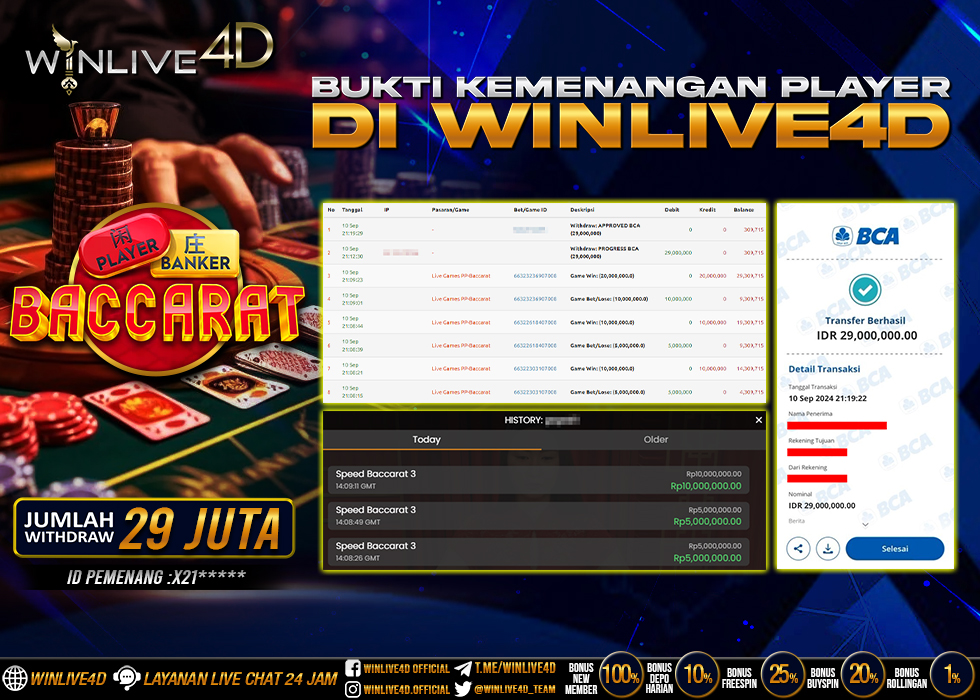 WINLIVE4D JACKPOT LIVE CASINO BACCARAT