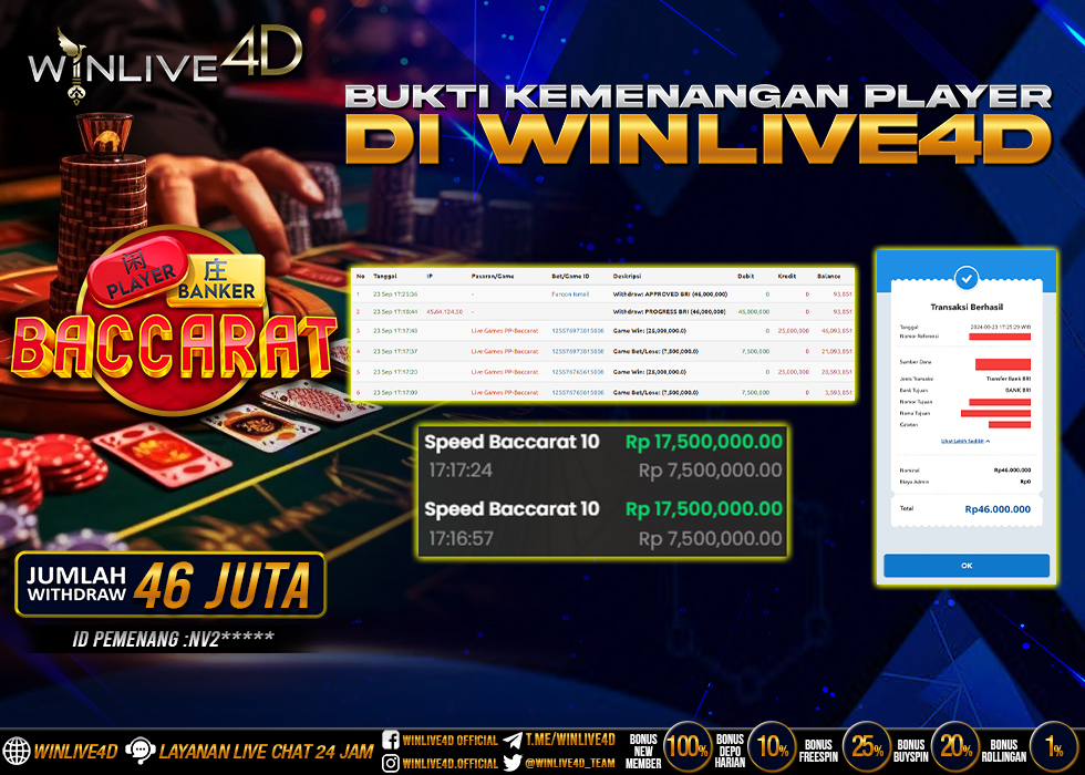 WINLIVE4D JACKPOT LIVE CASINO BACCARAT