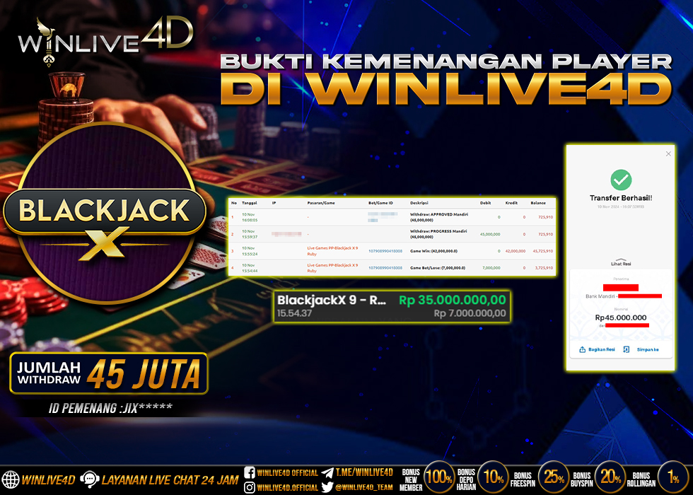 WINLIVE4D JACKPOTblackjack-10-11-24