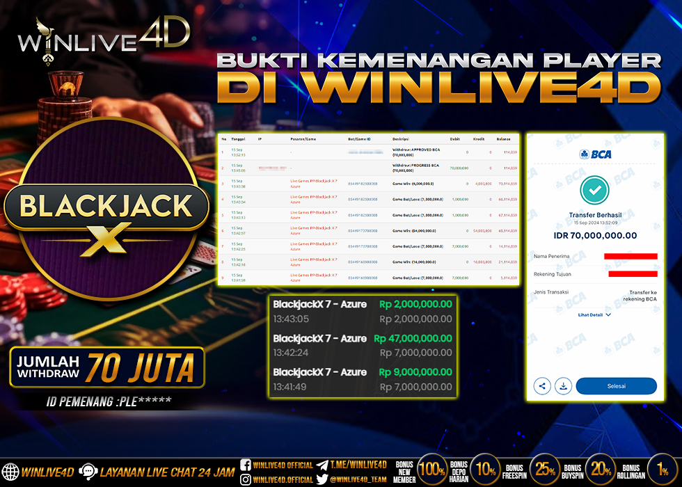WINLIVE4D JACKPOT LIVE CASINO BLACKJACK
