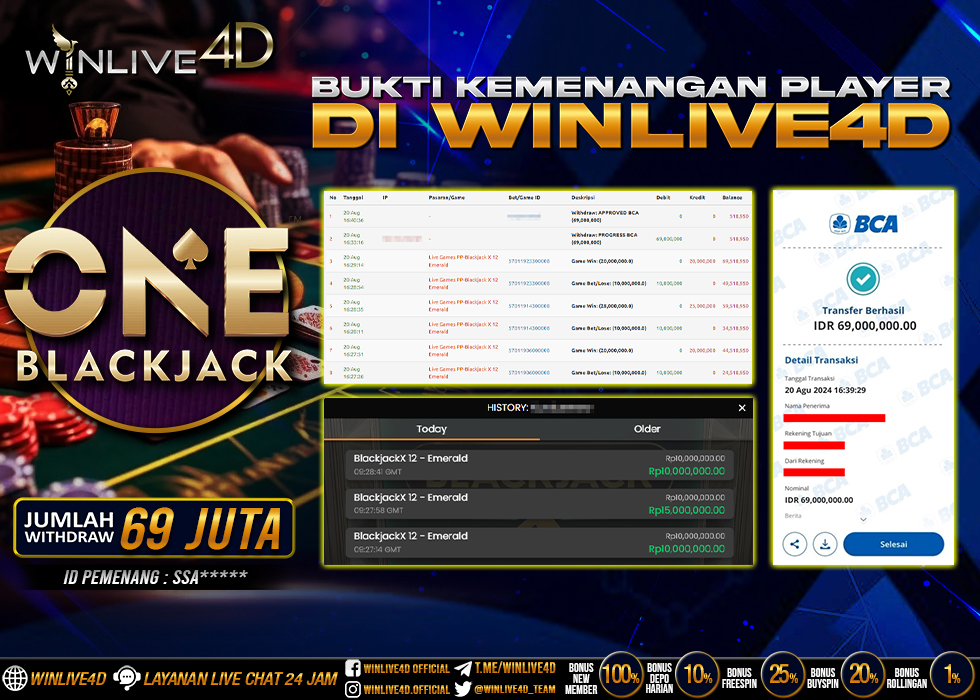 WINLIVE4D JACKPOT blackjack-20-8-24
