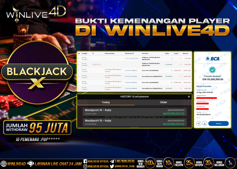 WINLIVE4D JACKPOT LIVE CASINO BLACKJACK