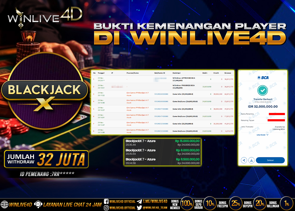 WINLIVE4D JACKPOT LIVE CASINO ONE BLACKJACK