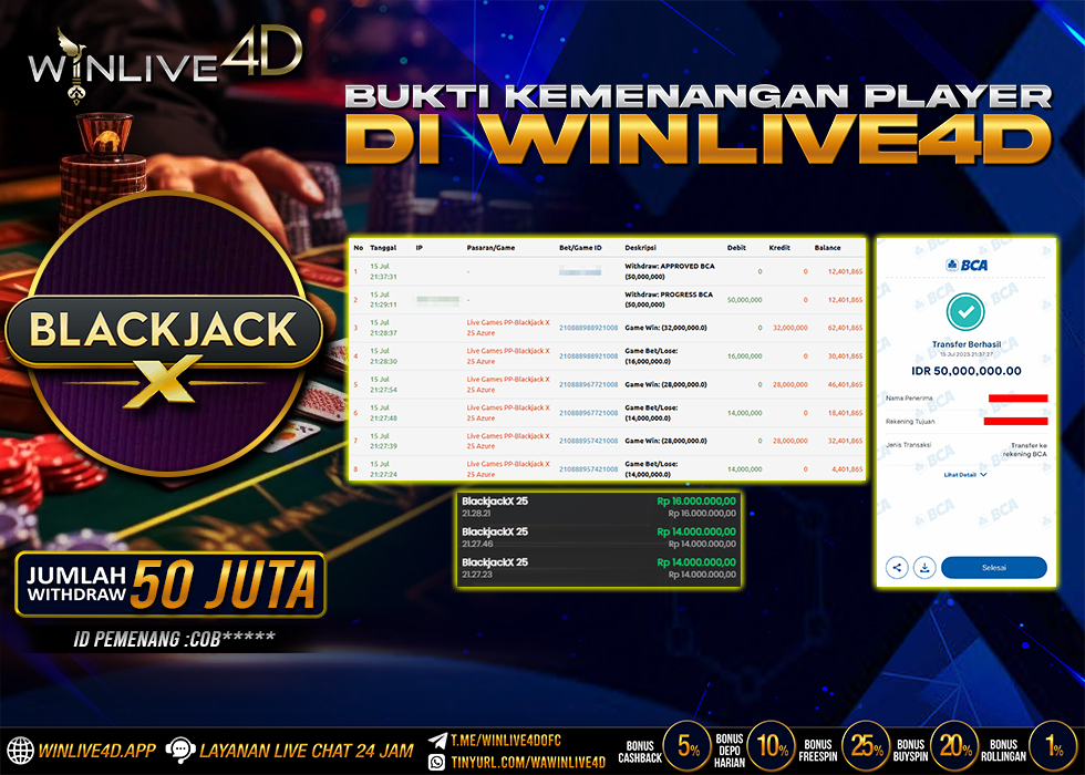 WINLIVE4D JACKPOT LIVE CASINO BLACKJACK