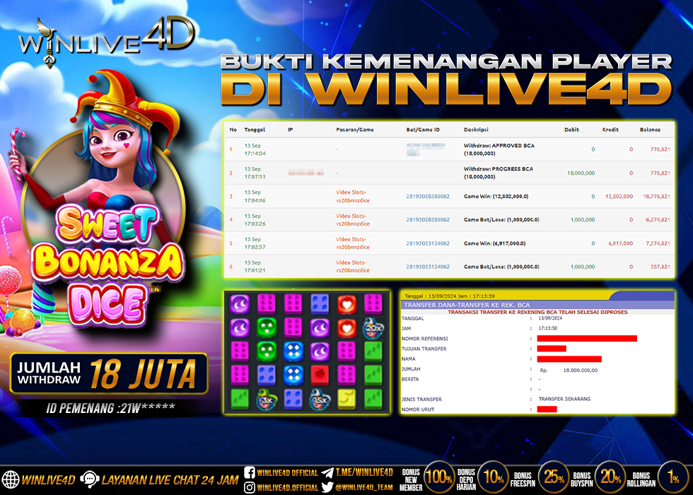 WINLIVE4D JACKPOT BONANZA GOLD