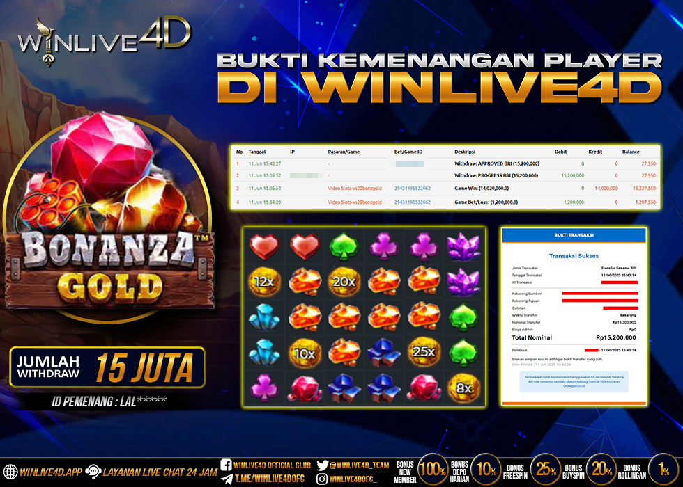 WINLIVE4D JACKPOT BONANZA GOLD