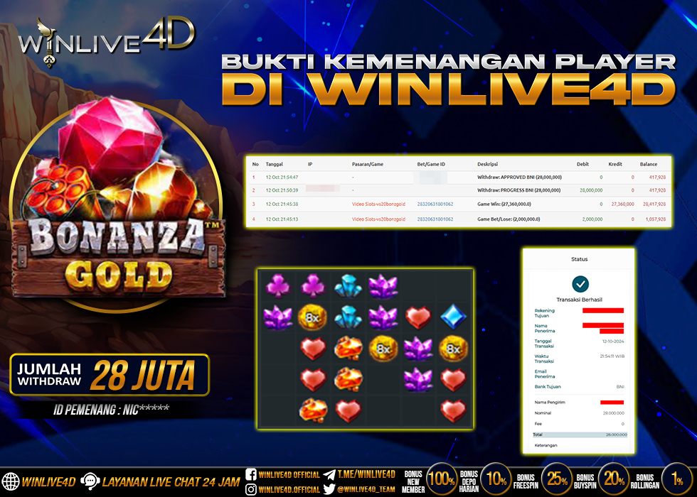 WINLIVE4D JACKPOT BONANZA GOLD