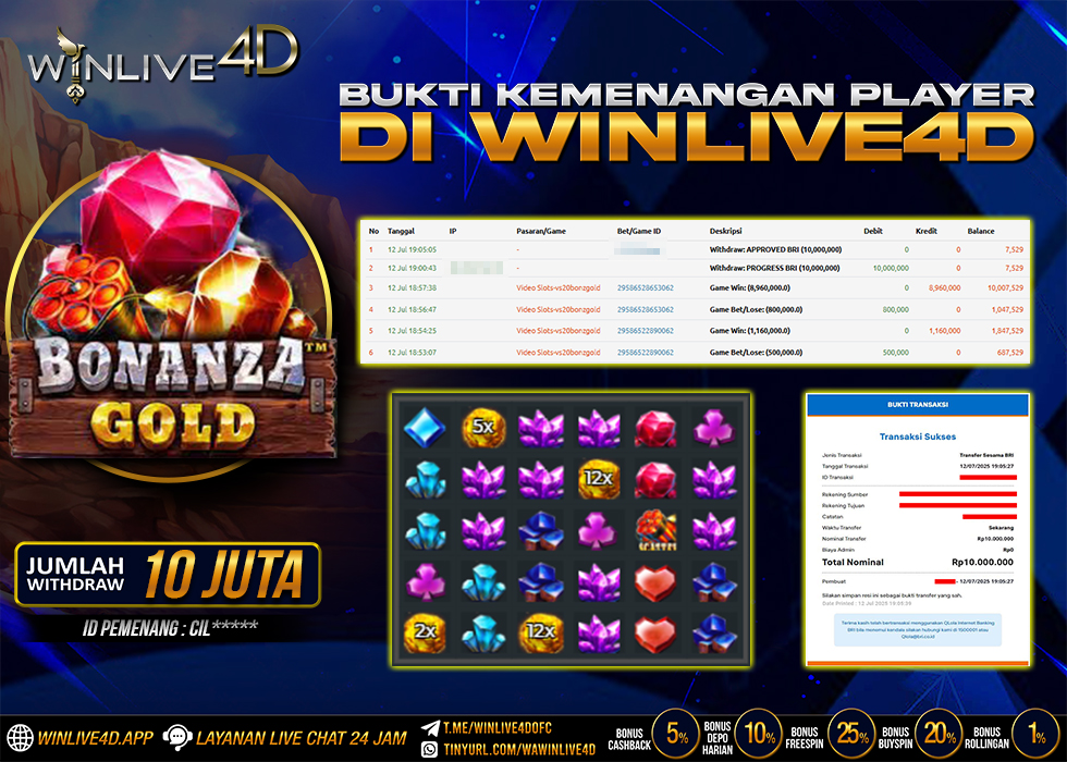 WINLIVE4D JACKPOT BONANZA GOLD