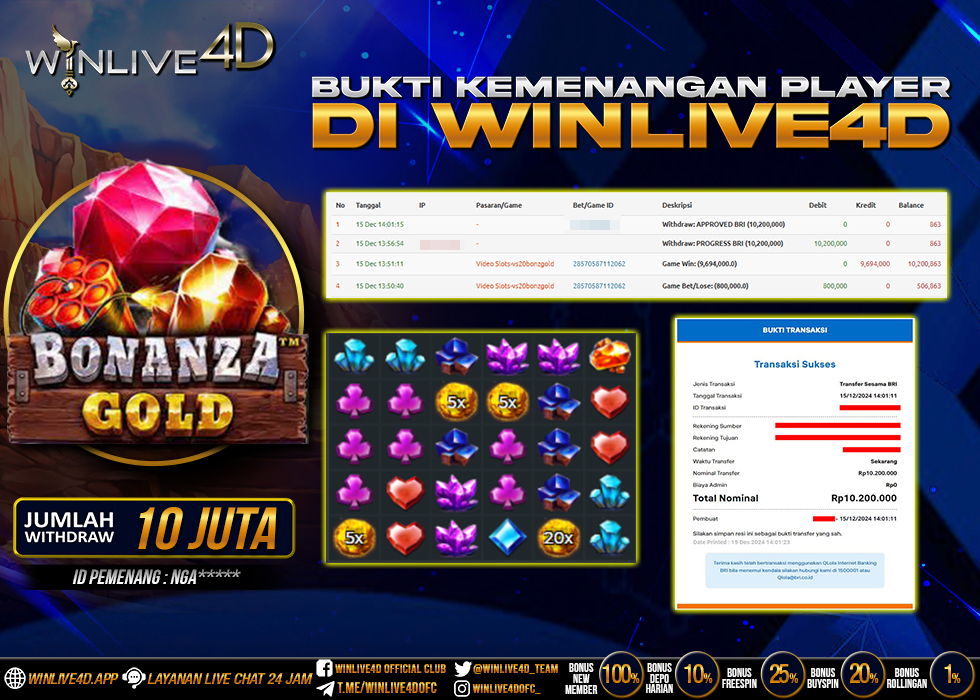 WINLIVE4D JACKPOT BONANZA GOLD