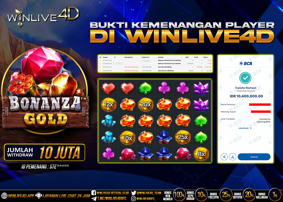 WINLIVE4D JACKPOT BONANZA GOLD