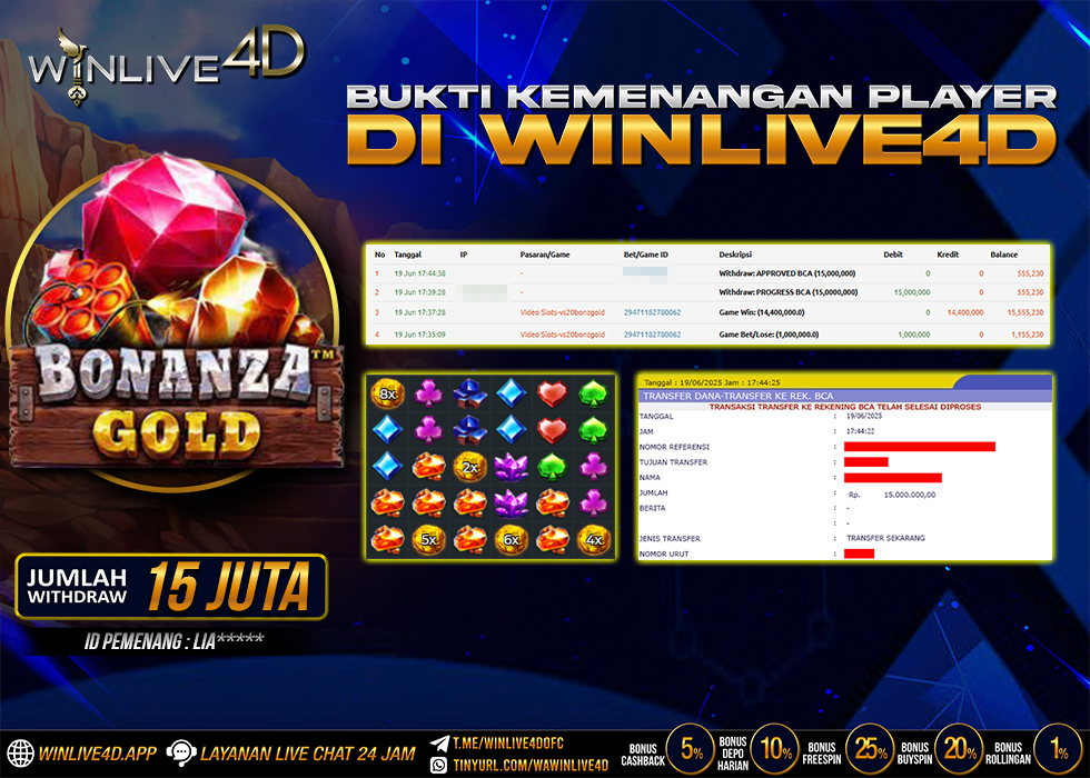 WINLIVE4D JACKPOT BONANZA GOLD