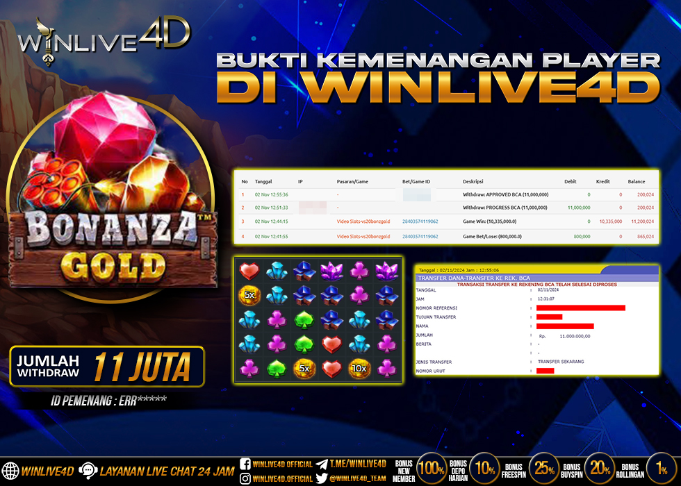 WINLIVE4D JACKPOT BONANZA GOLD
