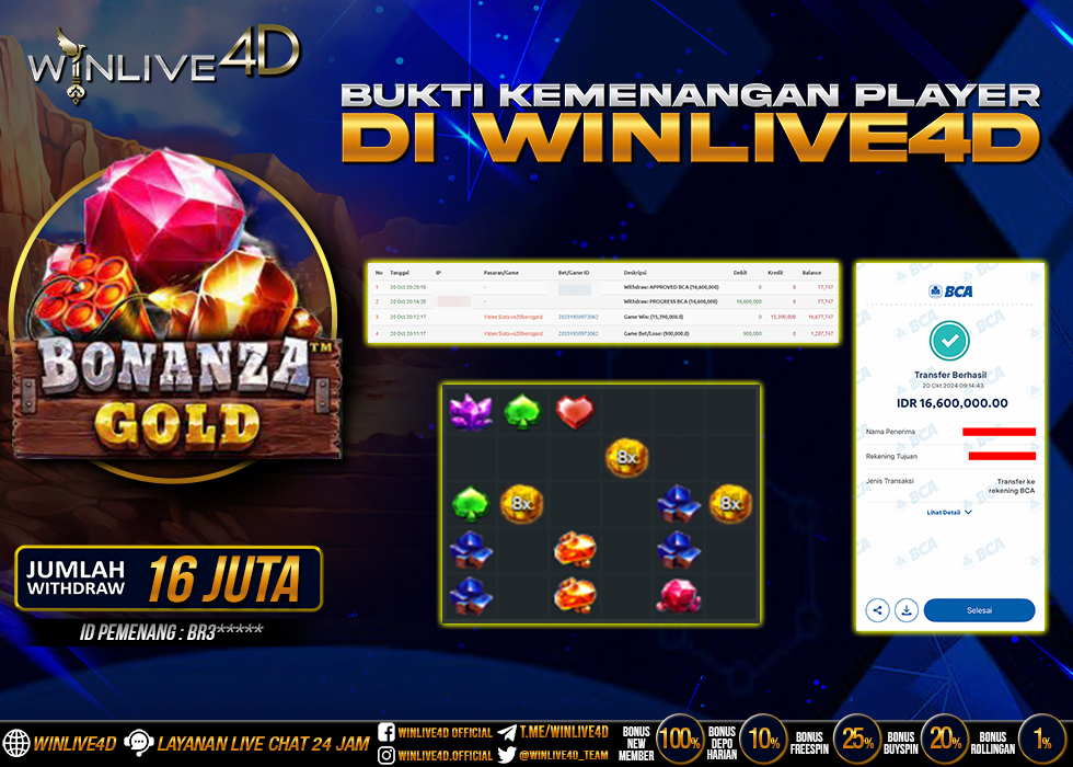 WINLIVE4D JACKPOT BONANZA GOLD