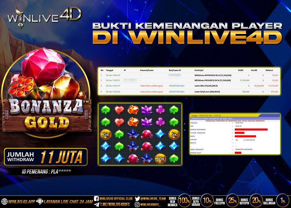 WINLIVE4D JACKPOT BONANZA GOLD