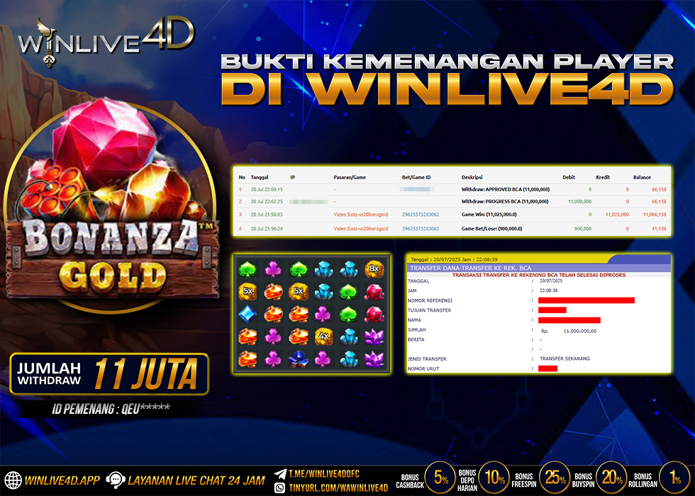 WINLIVE4D JACKPOT BONANZA GOLD