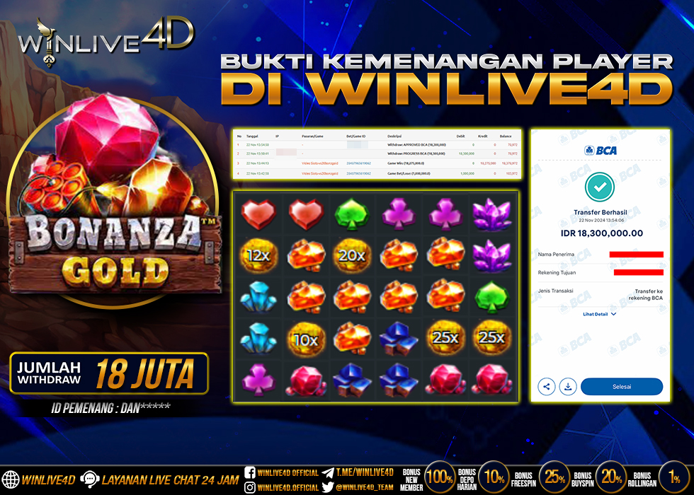 WINLIVE4D JACKPOT BONANZA GOLD