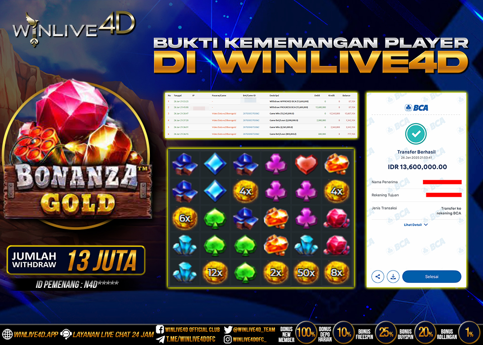WINLIVE4D JACKPOT BONANZA GOLD