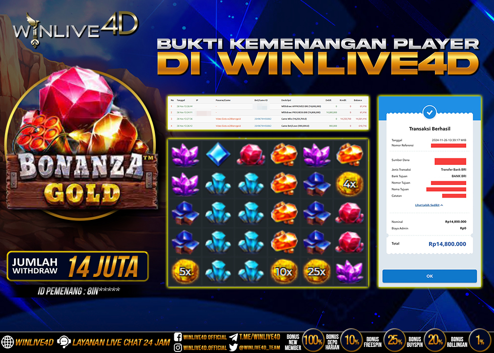 WINLIVE4D JACKPOT BONANZA GOLD