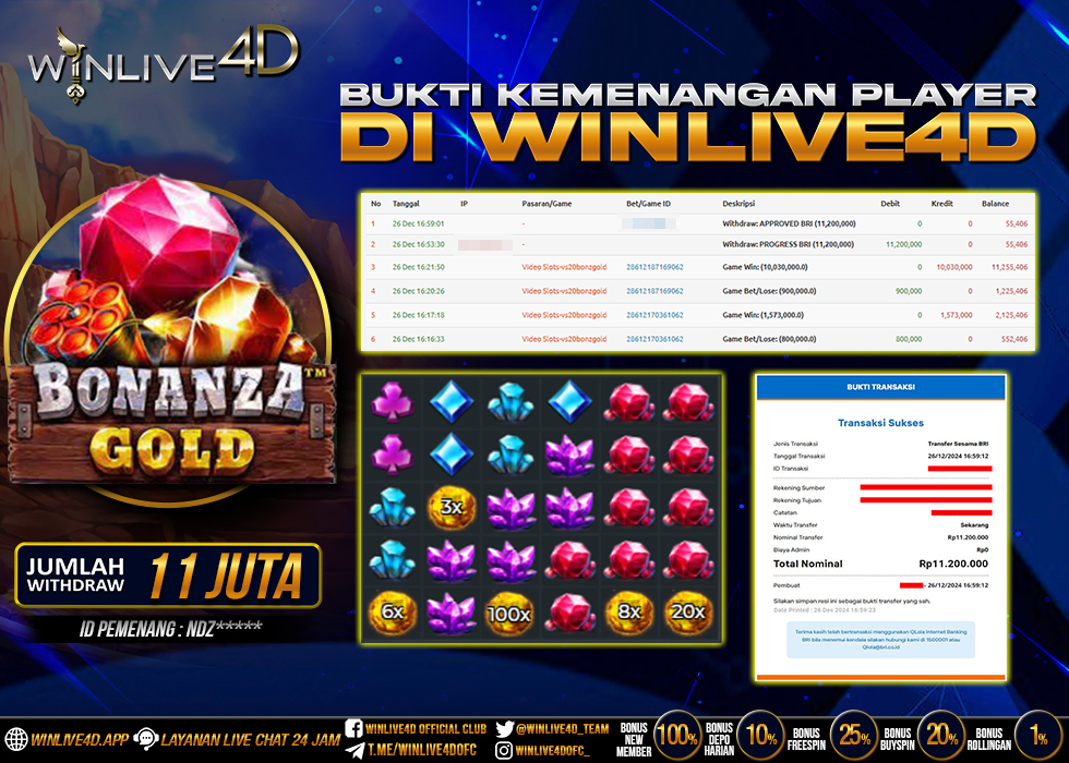 WINLIVE4D JACKPOT BONANZA GOLD