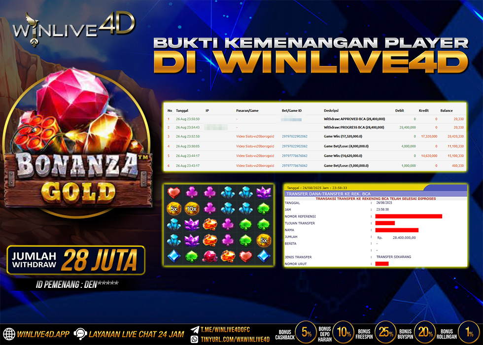 WINLIVE4D JACKPOT BONANZA GOLD