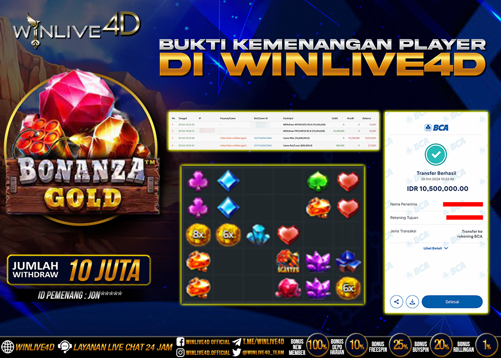 WINLIVE4D JACKPOT BONANZA GOLD
