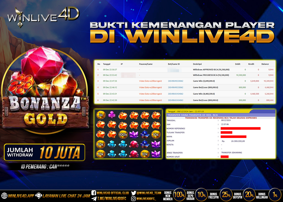 WINLIVE4D JACKPOT BONANZA GOLD