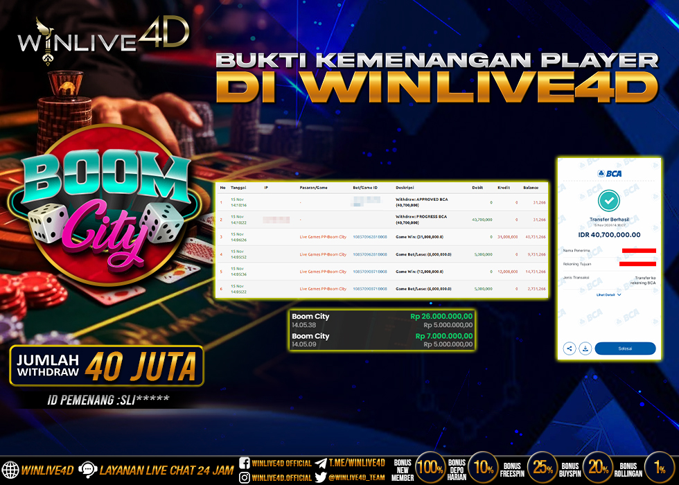 WINLIVE4D JACKPOT LIVE CASINO 30.000.000
