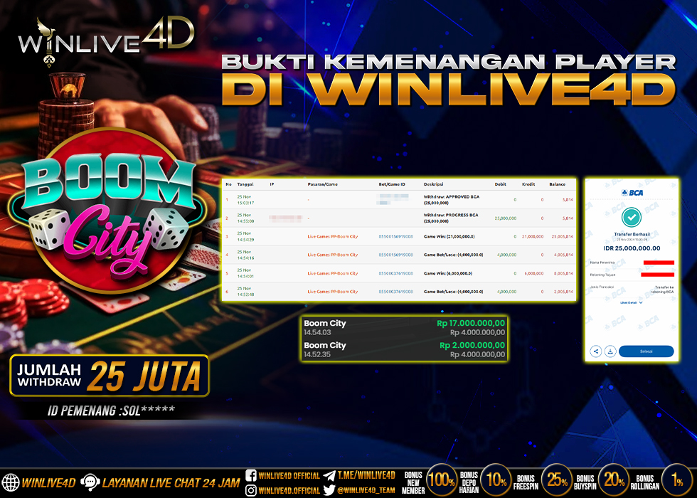 WINLIVE4D JACKPOT LIVE CASINO 30.000.000