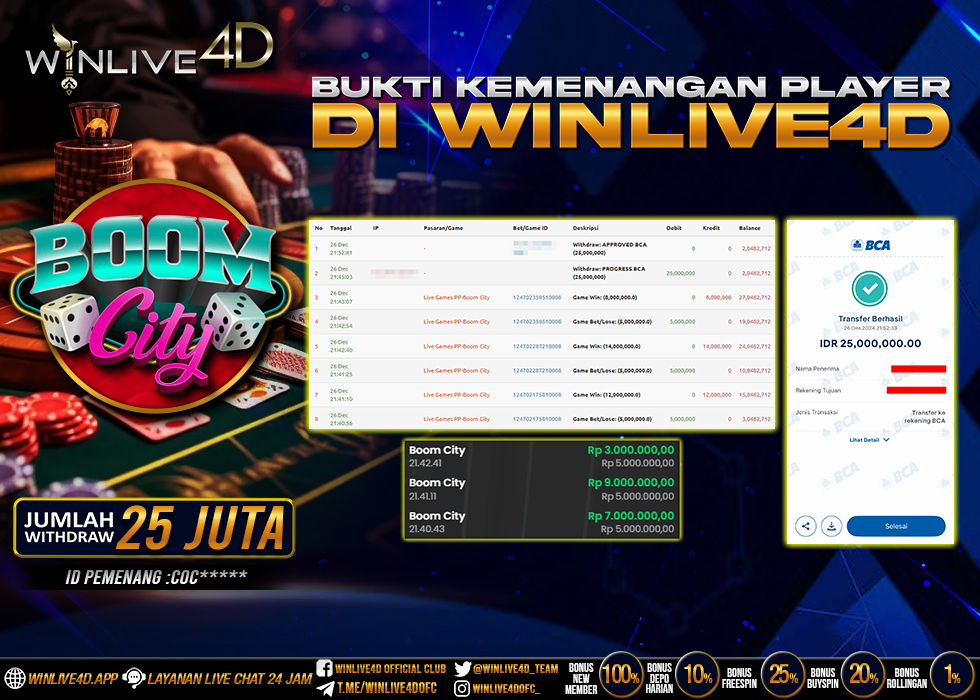 WINLIVE4D JACKPOT LIVE CASINO 53.000.000