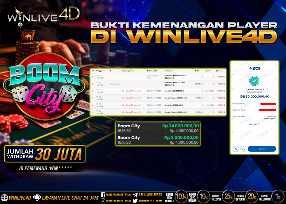 WINLIVE4D JACKPOT LIVE CASINO 30.000.000