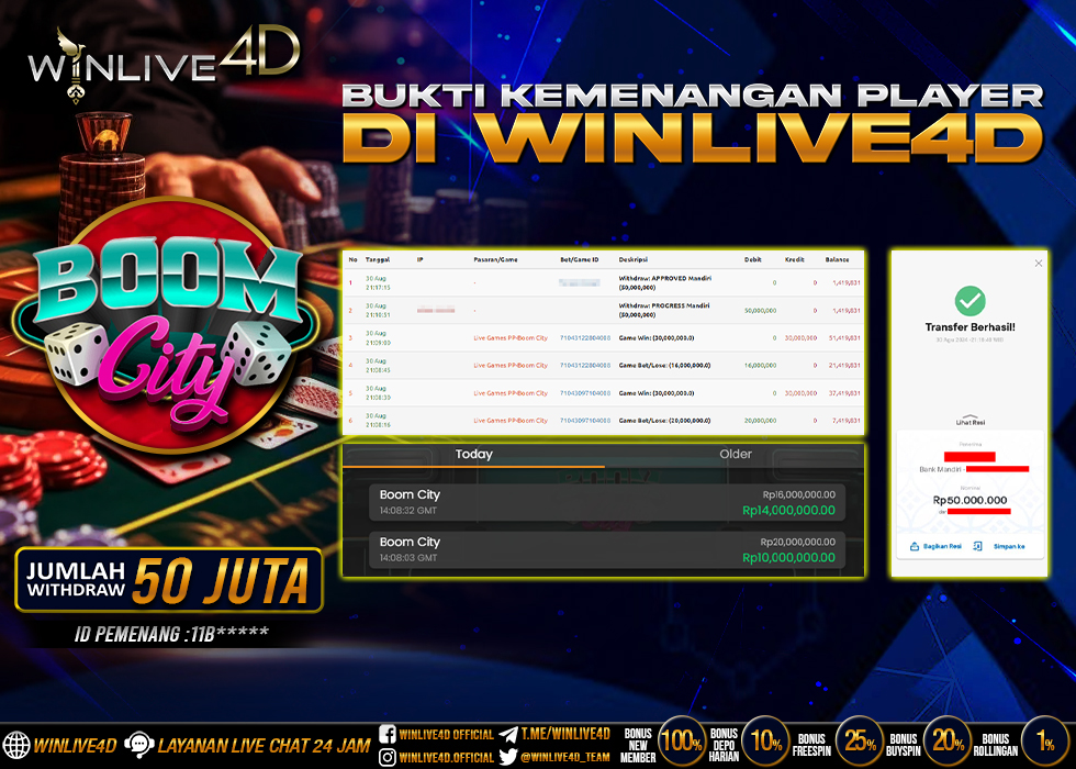WINLIVE4D JACKPOT LIVE CASINO BOOM CITY