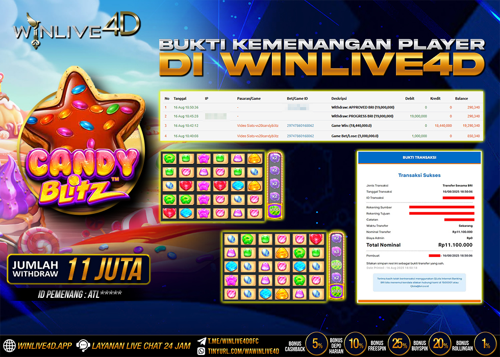 WINLIVE4D JACKPOT CANDY BLITZ