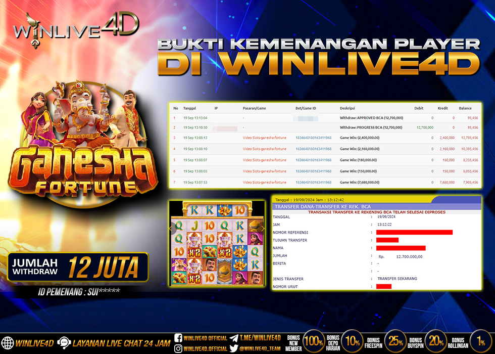 WINLIVE4D JACKPOT SLOT GANESHA FORTUNE