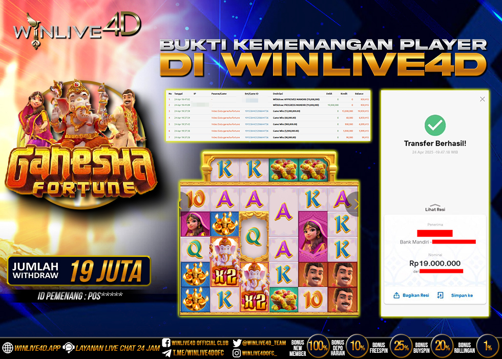 WINLIVE4D JACKPOT SLOT GANESHA FORTUNE