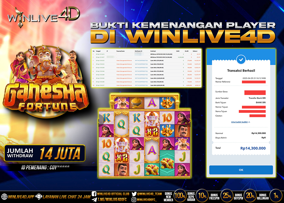 WINLIVE4D JACKPOT SLOT GANESHA FORTUNE