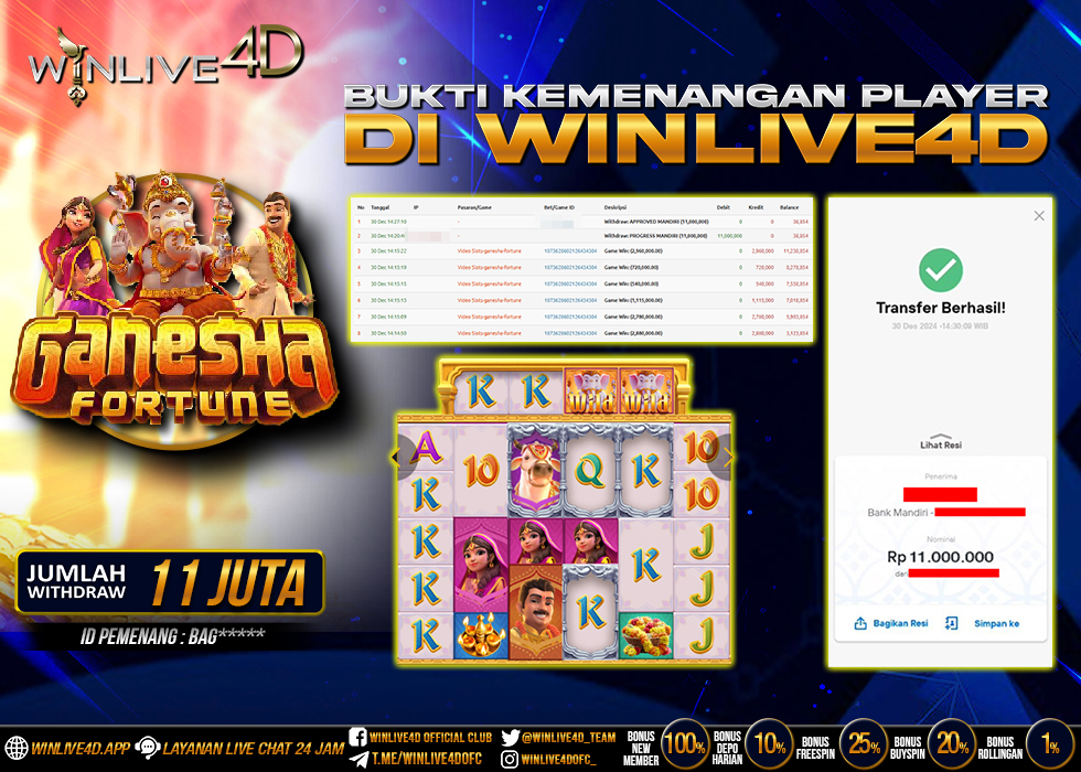 WINLIVE4D JACKPOT SLOT GANESHA FORTUNE