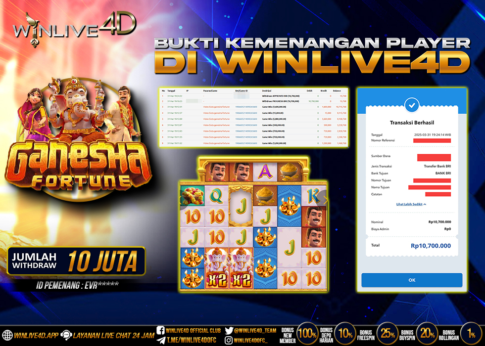 WINLIVE4D JACKPOT SLOT GANESHA FORTUNE