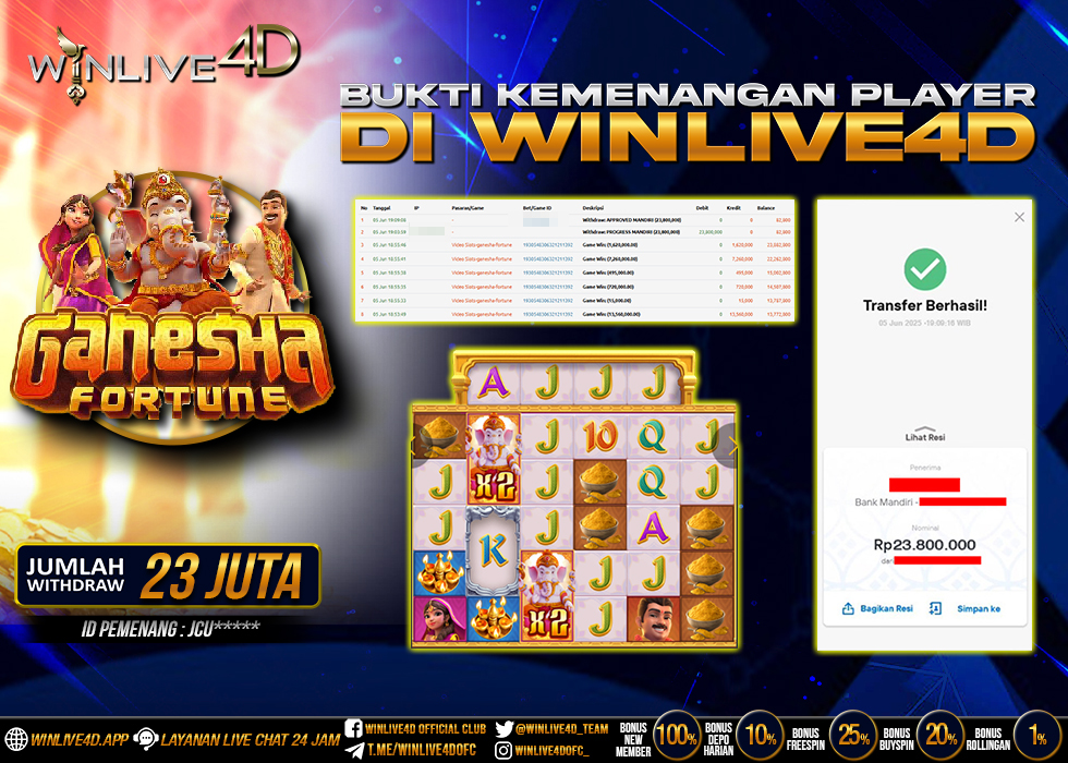 WINLIVE4D JACKPOT SLOT GANESHA FORTUNE